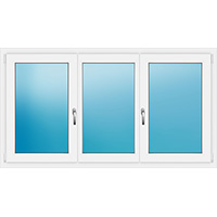 Fenster dreiflügelig 240x140 cm